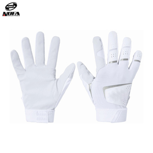 Gants de baseball américain en cuir véritable Shok-Sorb personnalisés Meilleurs gants de frappeur à pas lent pour adultes et jeunes - Product Image 1