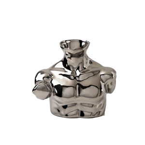 Tendance de l'industrie Sculpture de poitrine humaine élégante Vase à fleurs en métal de table décoratif en métal Décoration de mariage Taille de logo personnalisée - Product Image 1