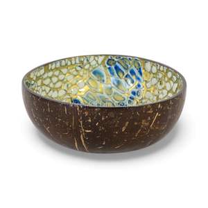 Cuenco de Coco con Incrustaciones de Nácar, Hecho a Mano, Lacado, Natural, Ecológico, Decorativo para el Hogar - Product Image 2