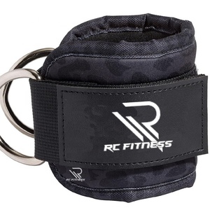 Custom Logo Fitness Double Ring <b>Ankle</b> <b>Support</b> Adjustable Neoprene Sport <b>Ankle</b> Straps Professional Protection Buckle Closure - Product Image 1