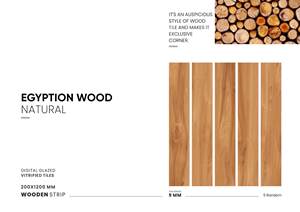 Carrelages de sol en porcelaine aspect bois brillant 20x120cm finition antidérapante - Product Image 5