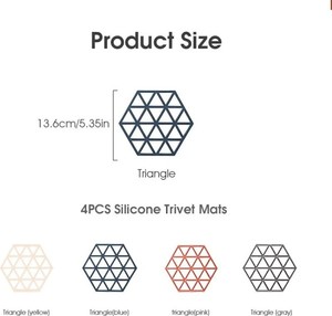 Classy Durable Walnut <b>Coasters</b> Round & square <b>silicone</b> & Unique design - Product Image 5