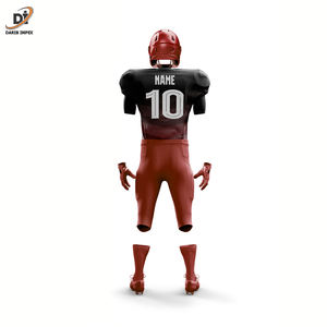 2024, el conjunto de uniformes de fútbol americano para hombres más vendidos, uniformes de fútbol de sarga de aparejos juveniles transpirables al por mayor - Product Image 6