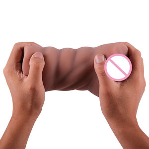Giocattolo del sesso del masturbatore maschile 2 in 1 per gli uomini figa tascabile realistica con la Vagina realistica 3D e lo Stroker del sesso anale stretto - Product Image 4