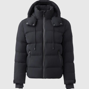 Veste d'hiver légère en duvet pour homme, logo personnalisé, fermeture éclair, style décontracté streetwear pour homme - Product Image 1