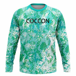 Chemises de pêche en gros, impression de logo personnalisée, chemises de chasse anti-UV, maillot de randonnée, vêtements de course, chemise à col rond 2026 - Product Image 1