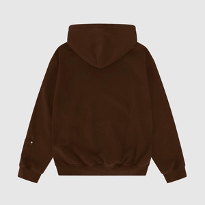 Sweat-shirts à capuche en coton surdimensionnés pour hommes, automne, fournisseur OEM d'usine, streetwear, accents de rivets métalliques, tissu durable, commandes en gros - Product Image 2