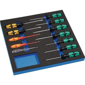 Module de tournevis WERA 12 pièces 2/3 modules avec embouts plats, Phillips, Pozidriv, Torx - Product Image 1