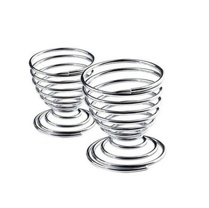 Porte-œufs en fer forgé d'aspect vintage de qualité supérieure pour organiser avec charme les œufs dans les cuisines de style ferme rustique et les maisons confortables - Product Image 2