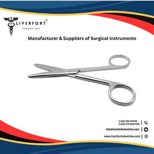 TOP Dressing 5 \ "(12.7 Cm) Ciseaux de travail en acier inoxydable Points émoussés Motif standard Instruments chirurgicaux Base - Product Image 6