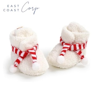 Acogedores botines de lana para bebé, suaves y cálidos, calcetín para cuna para recién nacido, zapatos, suelas de pinza, primeros pasos, altura del tobillo, estilo occidental, Verano - Product Image 2