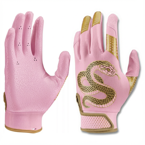 Guantes de Bateo de Béisbol de Neopreno Rosa Neón Personalizados, Ajuste Seguro, Muñequera Ajustable, Material Suave y Duradero, Precio al por Mayor - Product Image 5