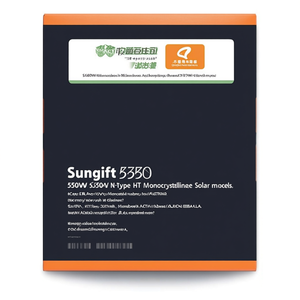 แผงโซลาร์เซลล์ Sungift 550W ชนิด N-Type HJT โมโนคริสตัลไลน์ ประสิทธิภาพสูง สำหรับอุตสาหกรรม - Product Image 2