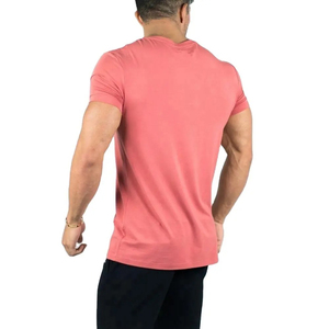 Última camiseta de moda, ropa informal lisa de alta calidad en verano 100% algodón teñido de punto temporada y gimnasio para hombres y niños - Product Image 5