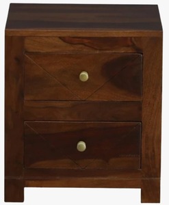 Mesita de noche de madera de granja moderna ajustable, muebles para el hogar, mesita de noche para dormitorio y sala de estar, almacenamiento de electrodomésticos - Product Image 1