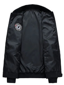 Chaqueta de bombardero XL para hombre de alta calidad hecha a medida Chaqueta de tela de lona de calidad con logotipo de alta visibilidad de talla grande para hombre - Product Image 4