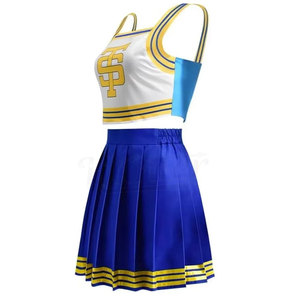 Ensembles d'uniformes de cheerleading pour femmes, design personnalisé en gros, haute qualité, légers, 100% polyester, transfert thermique - Product Image 2