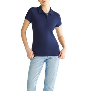Camisetas de polo con logotipo personalizado de alta calidad para mujer, hechas de algodón, poliéster, lona, estilo informal - Product Image 5