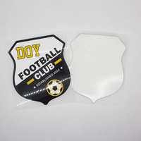Fabricant d'étiquettes sportives, logo personnalisé de club de football, autocollants en silicone caoutchouc haute densité pour impression par transfert thermique sur les maillots