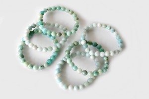 Top Selling 8mm Amazonite Round Gemstone Beaded <b>Bracelet</b> Natural <b>Healing</b> Crystal For Meditation Jewelry Fashion at Wholesale - Product Image 4