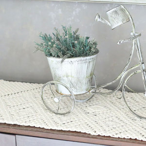 โต๊ะวิ่งแมคคราเม่ทำมือปรับแต่งได้เป็นมิตรต่อสิ่งแวดล้อม10 18นิ้วสไตล์ห้าเหลี่ยมสำหรับค้าขายบ้าน (คลาสสิก) - Product Image 5