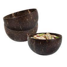 Natural Coconut Shell Bowl and Spoon Set Lacquerware Home Decoration for Fruit Serving Coconut Polished Bowls BY HF CRAFTS - Product Image 6