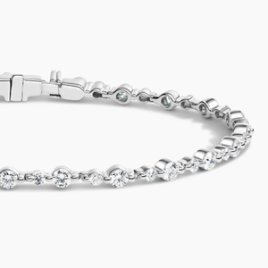 Pulsera clásica de diamantes de moissanita de plata 925 de 7 pulgadas, joyería de estilo clásico de moda Unisex, regalo perfecto para ocasiones especiales - Product Image 5