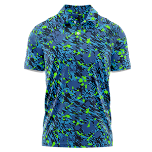 Golf corto personalizado para hombre ODM para camisetas de alto rendimiento antiarrugas estampado de secado rápido botón informal multicolor al por mayor - Product Image 1