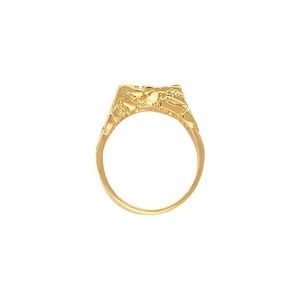 Anillo Nugget con Incrustaciones Religiosas de Corazón Geométrico, Ajustable, de Alta Calidad, con Tecnología de Chapado Creativo, Ideal para Regalo - Product Image 2