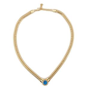 Collar con colgante de moda de latón auténtico - Product Image 1