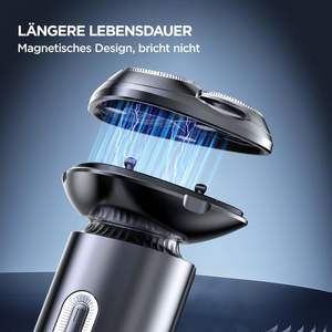 Rasoir Électrique Homme Mini Rotatif Humide/Sec Triple Lames Double Fonction Alimentation USB Étanche IPX7 Verrouillage de Voyage pour Usage Facial - Product Image 5