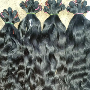 Cheveux indiens Remy ondulés à l'eau en vrac Extensions de cheveux humains indiens crus - Product Image 3