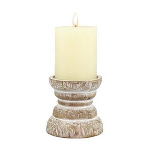 Distressed <b>wooden</b> Candle <b>Holder</b> - Product Image 2