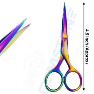 Kit de herramientas profesionales para extensiones de cabello: alicates para microperlas, aguja de bucle, pinzas para el cabello, tijeras y peine, color arcoíris completo - Product Image 4