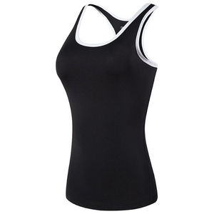 En gros Logo Personnalisé Coton Évacuation De L'humidité Muscle débardeur Sans Manches Fitness Porter D'entraînement Femmes Gym Débardeur - Product Image 5