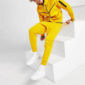 ชุดวอร์มสองชิ้นสำหรับผู้ชายชุด100% ไนลอนแบบมีฮู้ดและซิปชุดกันลมแบบสั้นระบายอากาศได้ดีดีไซน์ใหม่ - Product Image 2