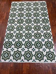 Personnalisable Grand Animal Oriental Multicolore Tribal Tapis Afghan Rayé Motif PVC Matériel Lavable pour le Salon - Product Image 4