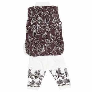 Traje Elegante de 2 Piezas para Bebés Recién Nacidas - Marrón - Product Image 3