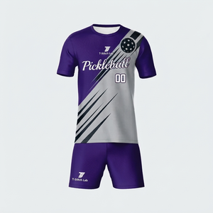 Uniforme de Pickleball Unisex de Manga Corta de Secado Rápido, Ropa Deportiva para Todas las Temporadas, Cuello Redondo Transpirable que Absorbe la Humedad - Product Image 6
