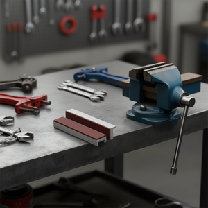 Facom <b>Bench</b> Vises <b>Plastic</b> Fibers Jaws for Secure Fastening - Product Image 3