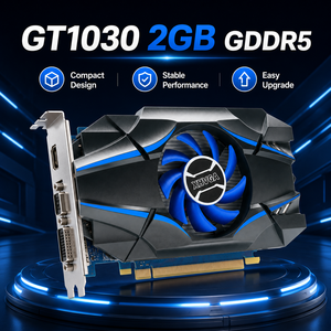 การ์ดจอ GT1030 <span class=keywords><strong>2GB</strong></span> DDR5 64-บิต พร้อมพัดลมระบายความร้อน / รองรับ DVI 4K สำหรับเล่นเกมบนเดสก์ท็อป - ใหม่ - Product Image 2