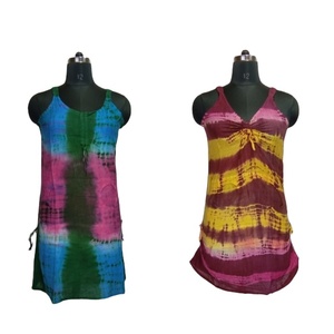 Women's Trendy Boho Blast B/<b>D</b> Maxi Dress 100% Cotton Breathable Lace Tassel Button Decorations Washable Notched Neckline Zippers - Product Image 5