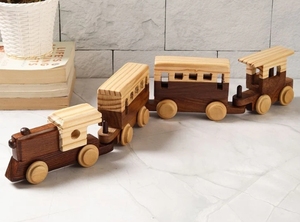 Hand-made Pine & Sheesham Wood Train Decorative Art Decorative <b>Rustic</b> <b>Home</b> <b>Decor</b> Accent Handmade farmhouse - Product Image 3