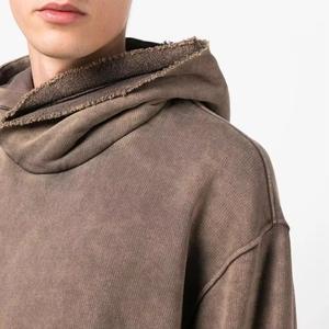 Sweat-shirts pour hommes en coton mélangé de qualité supérieure, lavés à l'acide, confortables et de couleur personnalisée, prix raisonnable - Product Image 4