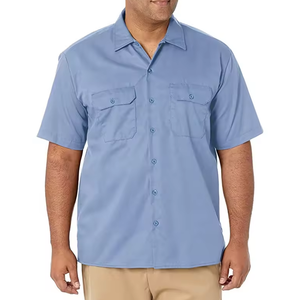 Construction Uniform Oversize <b>Button</b> <b>up</b> <b>Short</b> <b>Sleeve</b> Work Shirt Labor Uniform CAT -2 12cal Fabric Anti-Static & FR Clothes - Product Image 2