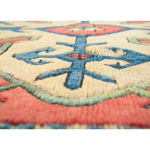 Alfombras de Lana Anudadas a Mano con Diseño Geométrico Nuray, 9x12, Rectangulares Abstractas para Pasillo, Sala de Estar o Dormitorio, Combinación de Colores Rojo y Naranja -Pae-956 - Product Image 3