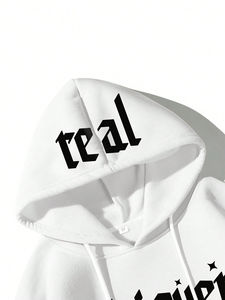 Sudadera con Capucha Unisex de Punto Grueso, Estilo Oversize, de Algodón, para Streetwear, con Logotipo Personalizado, para Hombre y Mujer, Sudaderas con Estampado - Product Image 4