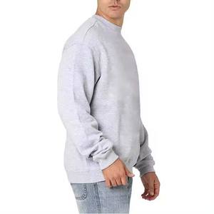 Venta al por mayor de sudaderas de cuello redondo personalizadas lisas 100% Jersey de algodón sudadera de gran tamaño de lana en blanco Unisex hombres sudaderas con capucha - Product Image 4