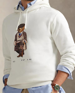 Sweat-shirt pour homme de qualité supérieure, en molleton de coton doux 100%, poids lourd, surdimensionné, avec logo personnalisé, sweat-shirts de sport - Product Image 3