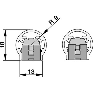 Profil de protection des doigts pour bordure de panneau, anodisé argenté, 1980 mm, BS-BU-18K+, avec sangle de 17 mm de diamètre - Product Image 3
